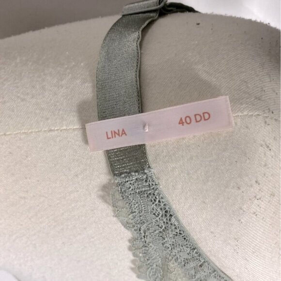 R Line Lina Sage Green Lace Lined Bralette 40DD - Picture 6 of 11